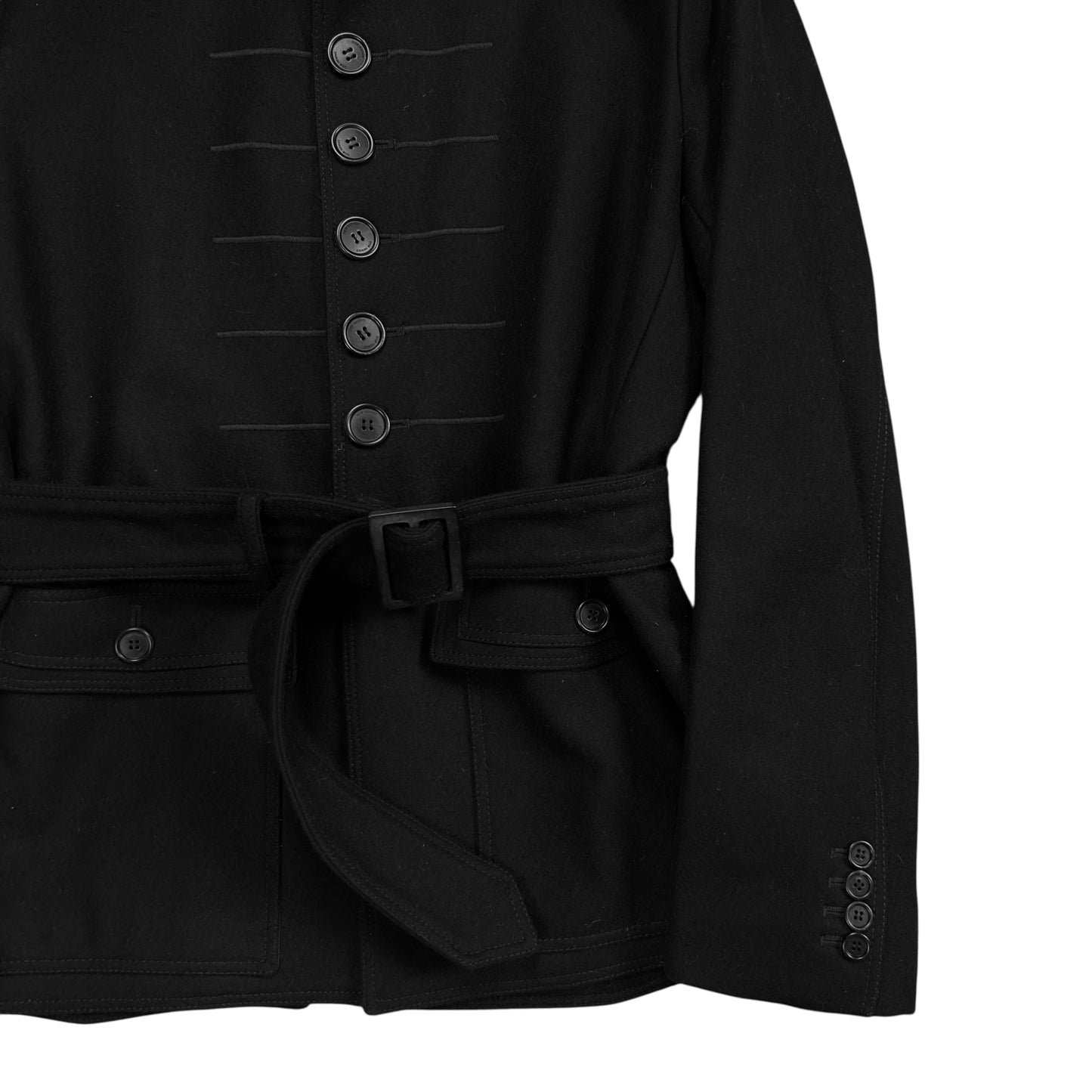 Dior Homme Belted Napoleon Wool Jacket - AW08