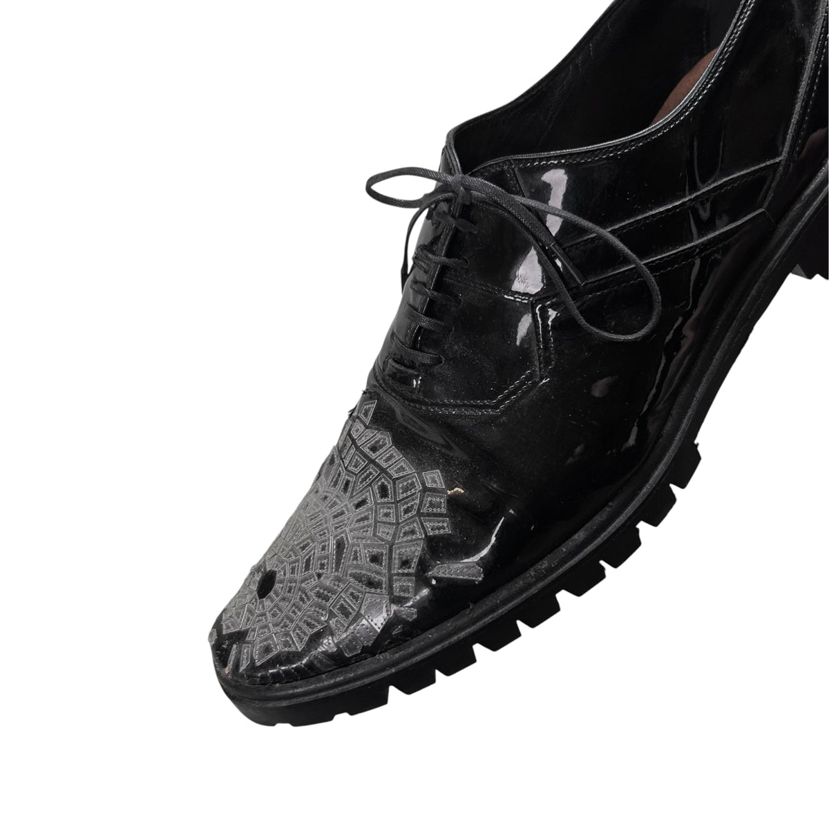 Dior Homme Lumiere Du Nord Shattered Glass Derbies - AW08