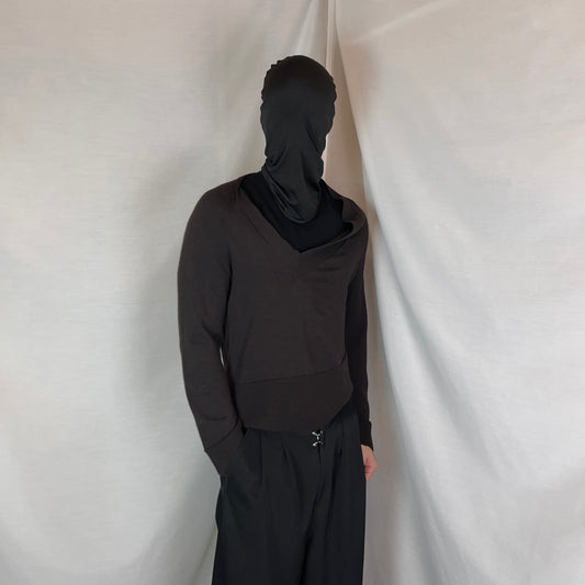 Maison Martin Margiela Asymmetric V-Neck Sweater - AW06