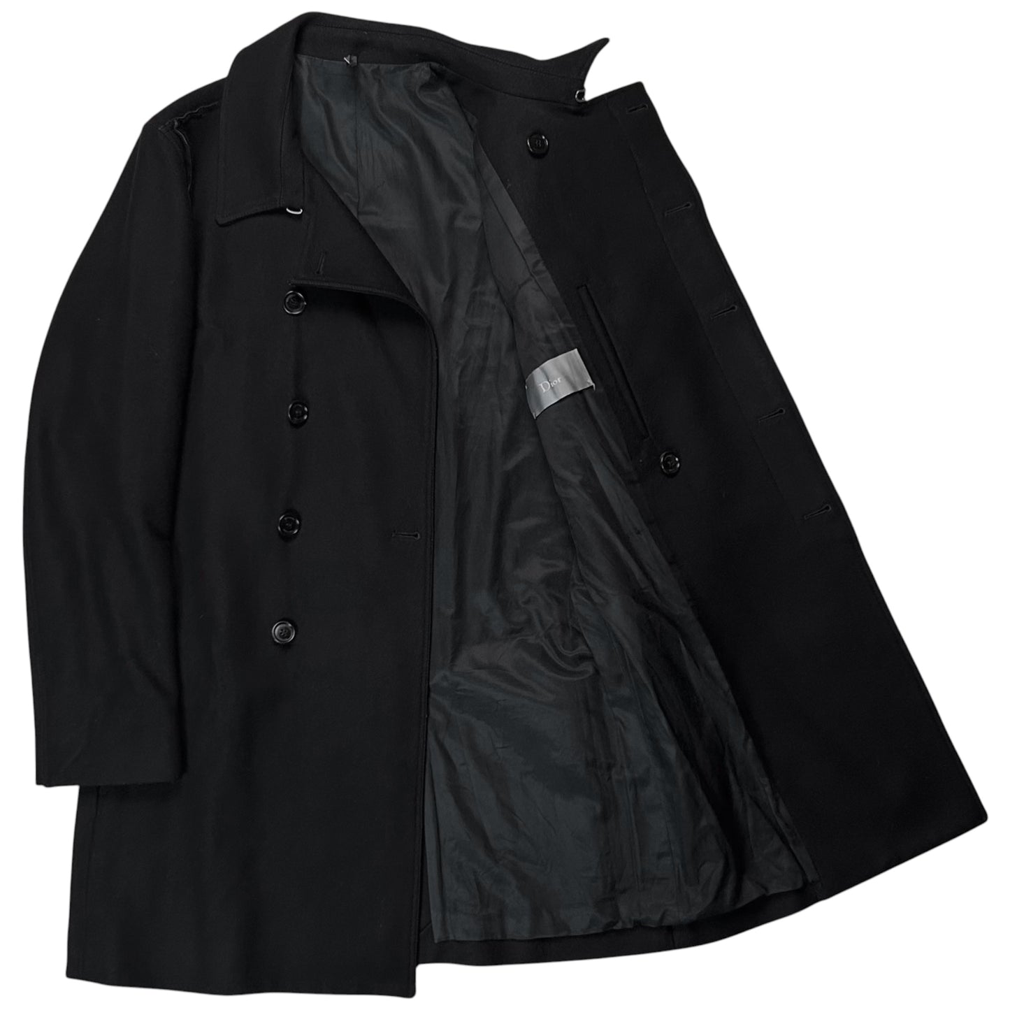 Dior Homme Exposed Seam Wool Coat - AW11