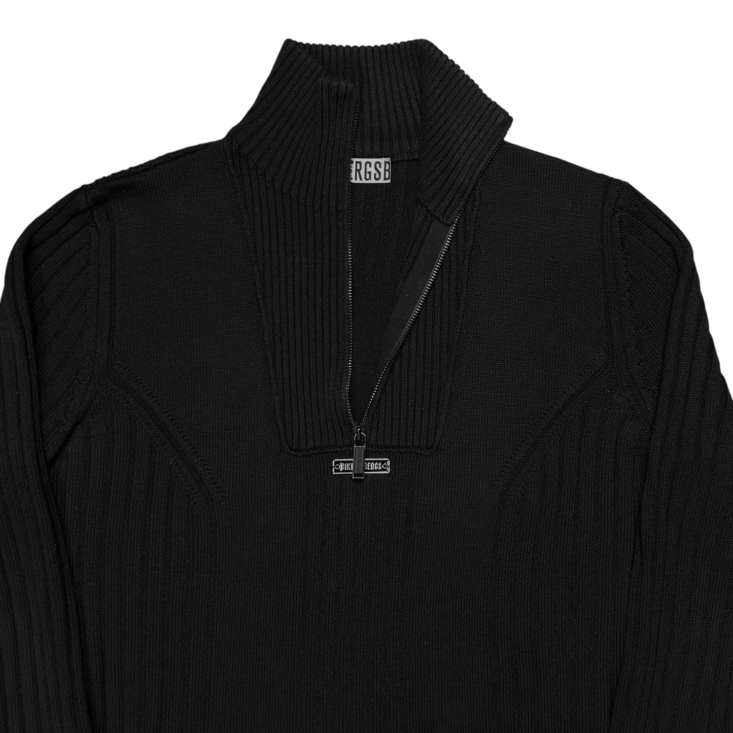 Dirk Bikkembergs Multi Rib Half Zip Sweater