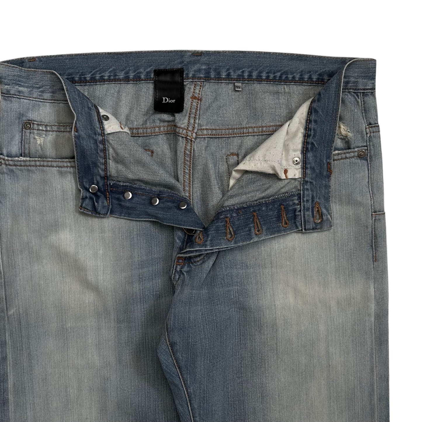 Dior Homme Weathered Straight Jeans - SS06