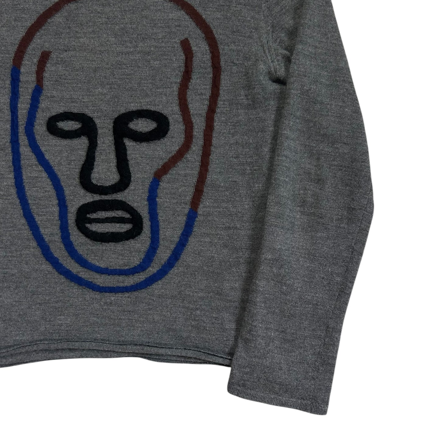 Comme des Garcons Shirt Face Intarsia Wool Sweater - SS19