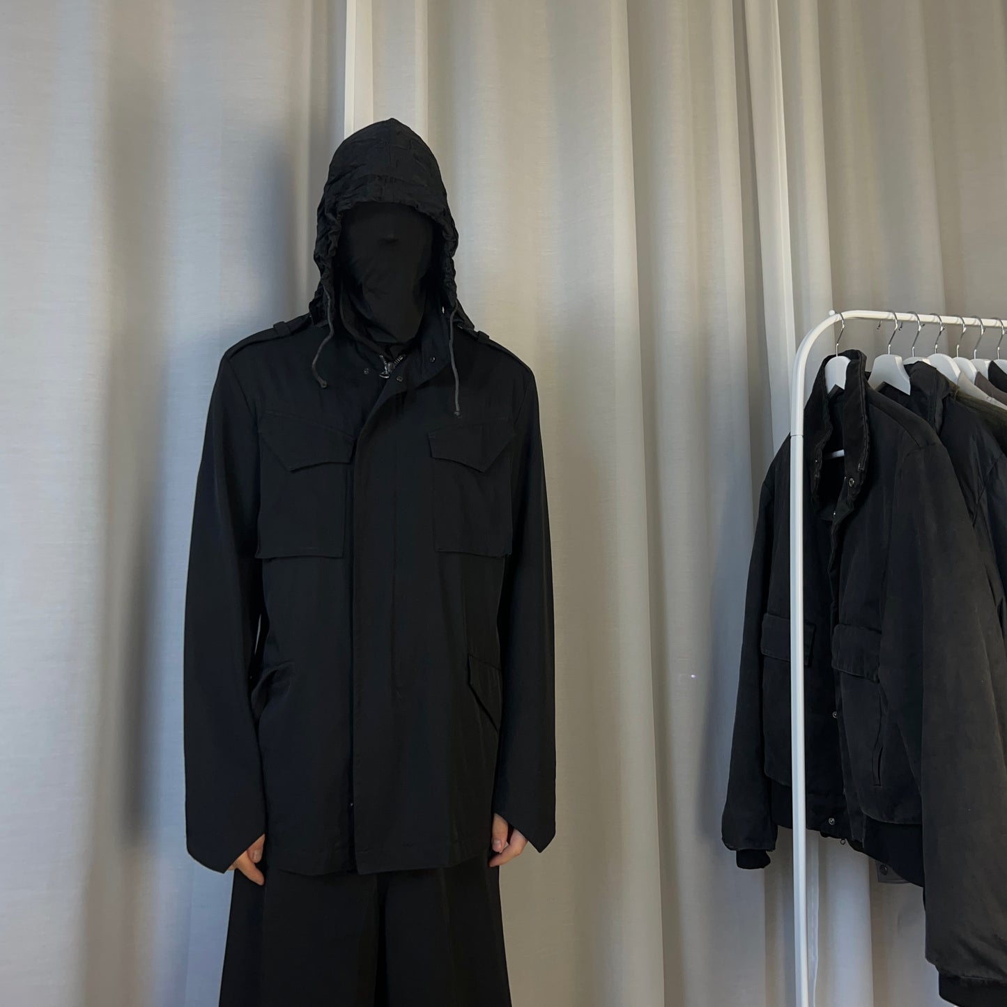 Ys Yohji Yamamoto Gabardine Cargo Field Jacket - AW18
