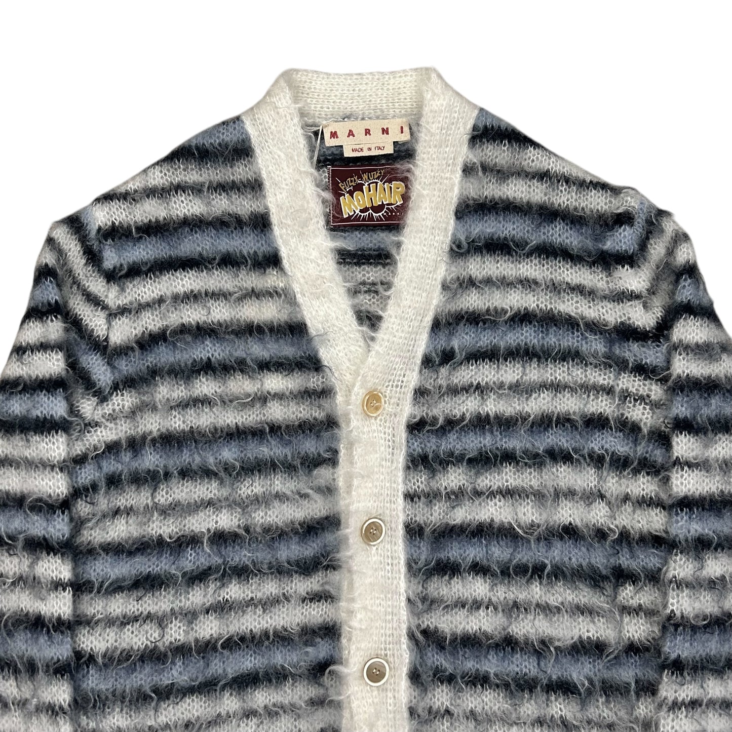 Marni Striped Mohair Cardigan - SS22