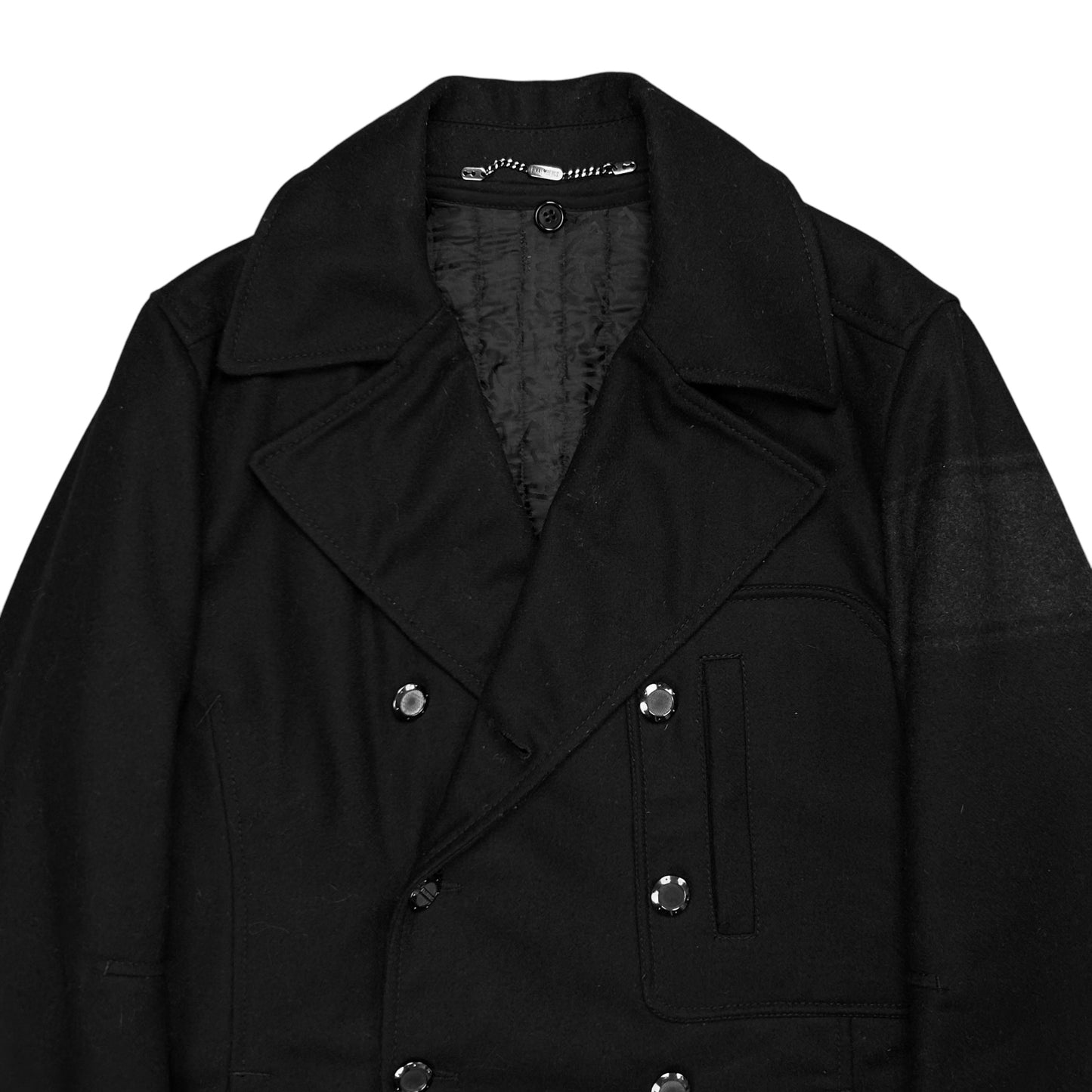Dirk Bikkembergs Layered Double Breasted Wool Jacket