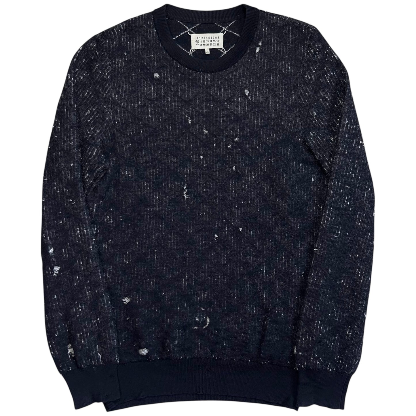 Maison Martin Margiela Speckled Distress Mohair Sweater - AW14
