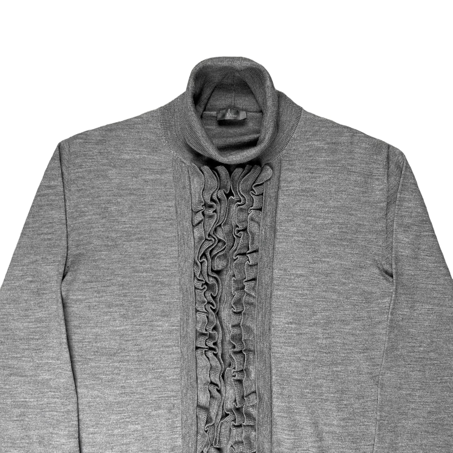 Dior Homme Center Ruffled Turtleneck Sweater - AW05