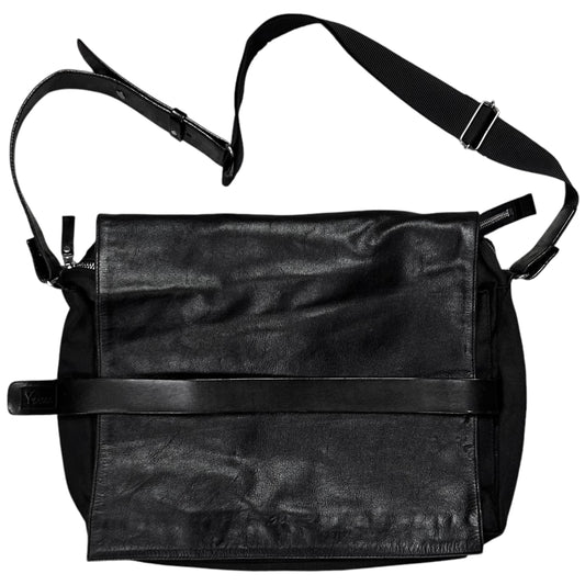 Y’Saccs Yohji Yamamoto Leather Strapped Flap Bag