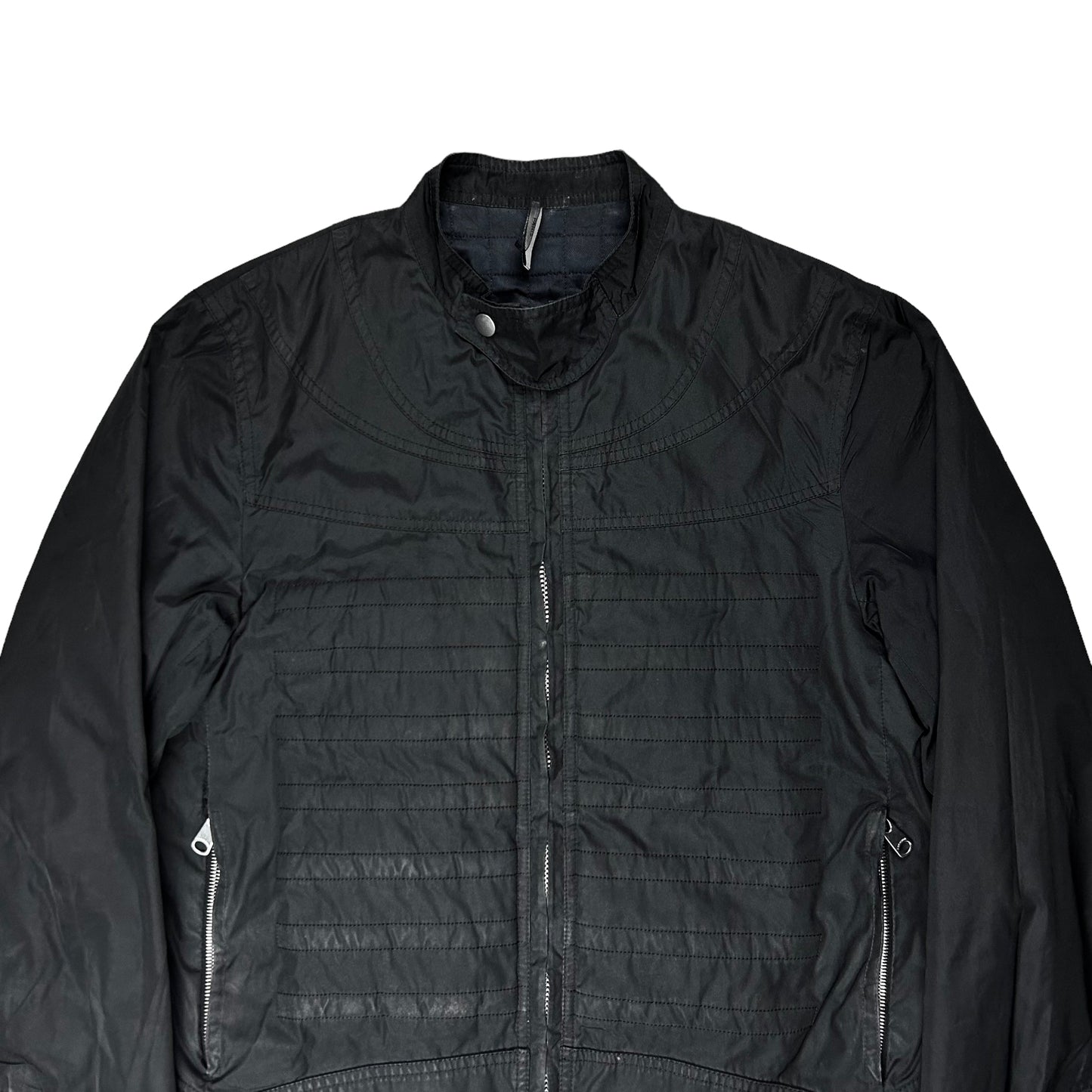 Dior Homme Panelled Cropped Moto Bomber Jacket - AW08
