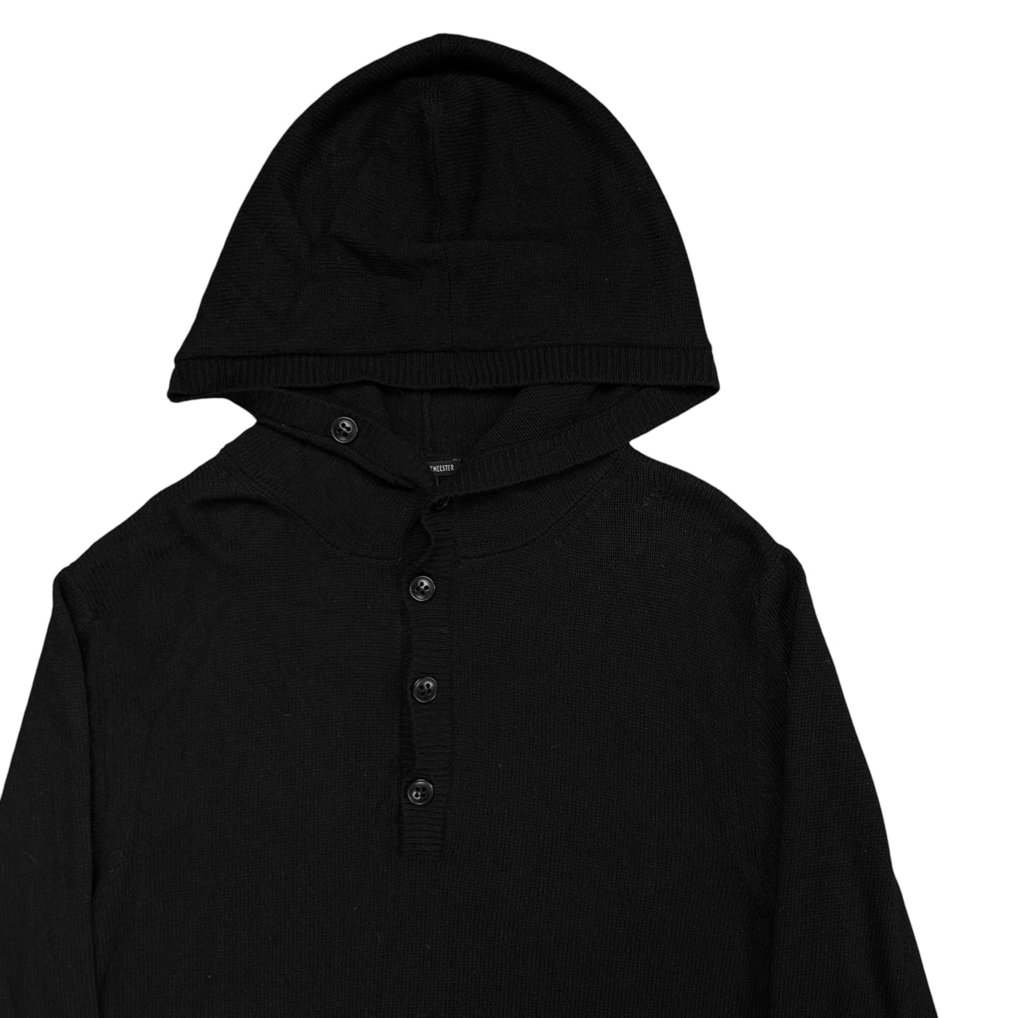 Ann Demeulemeester Buttoned Cashmere Hoodie