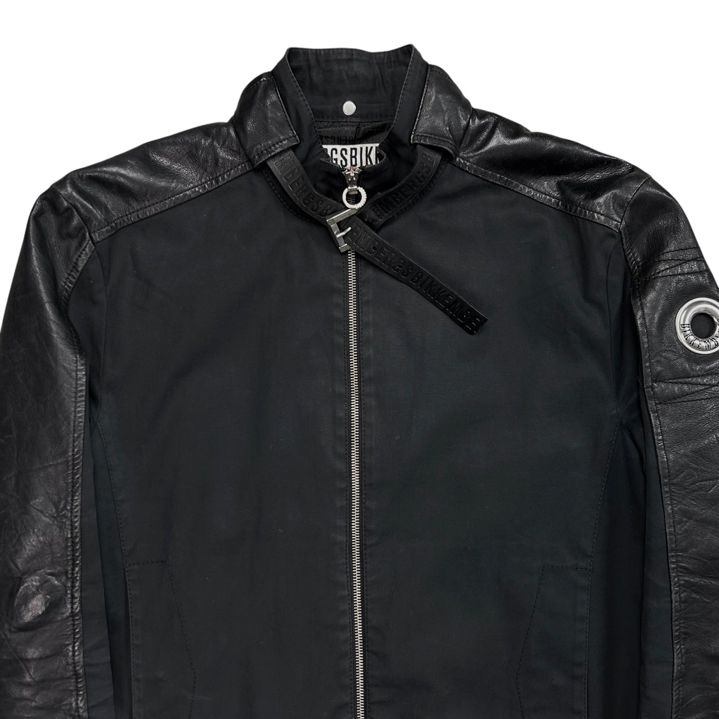 Dirk Bikkembergs Belted Moto Bomber Jacket