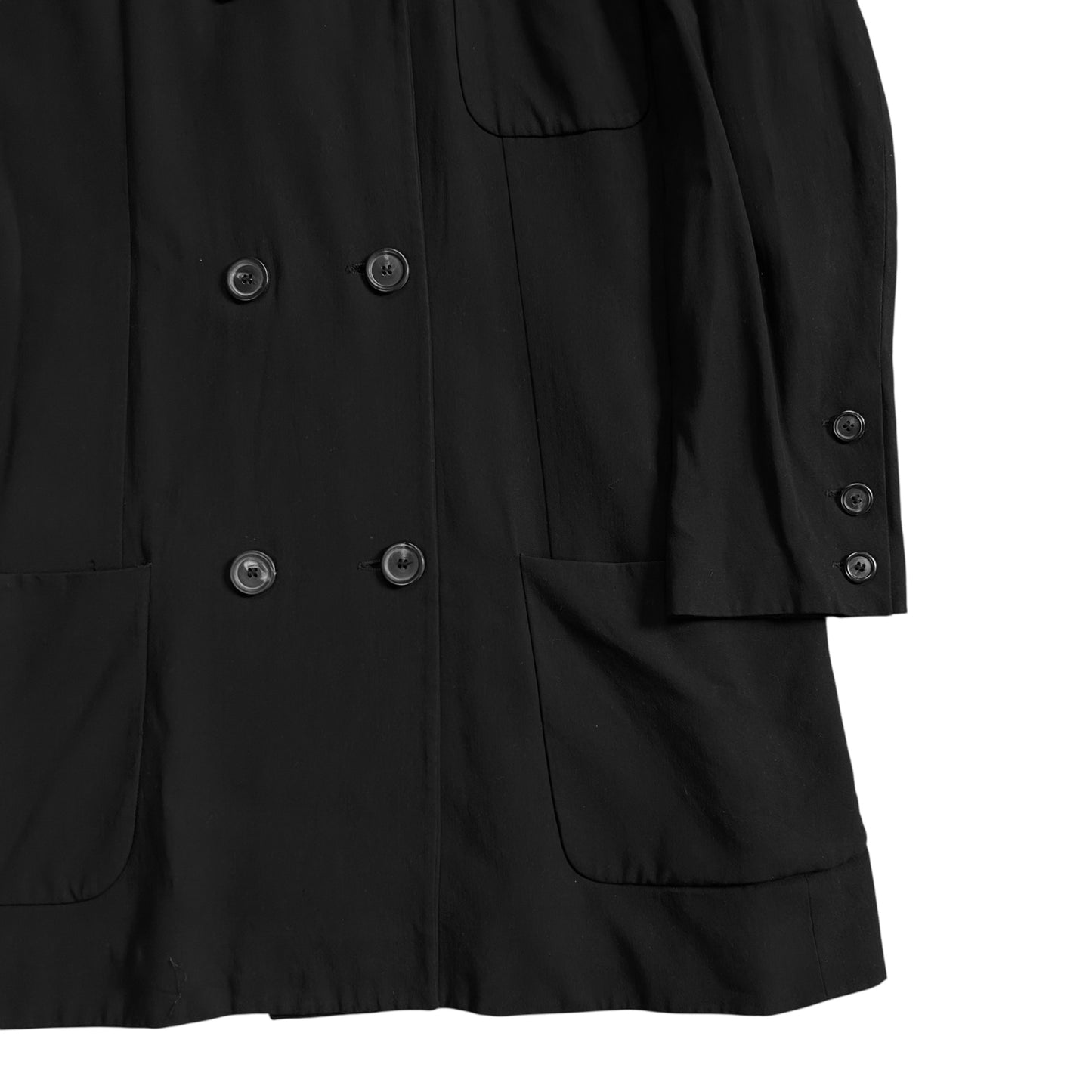 Ann Demeulemeester Double Breasted Fluid Rayon Coat - SS09