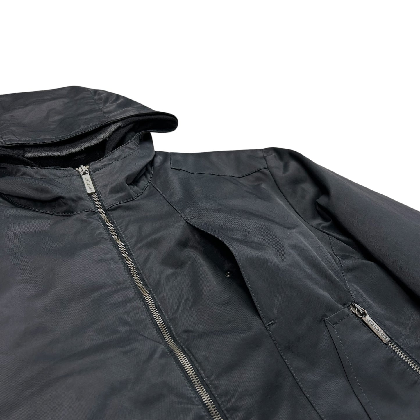 Dirk Bikkembergs Coated Double Hooded Zip Jacket