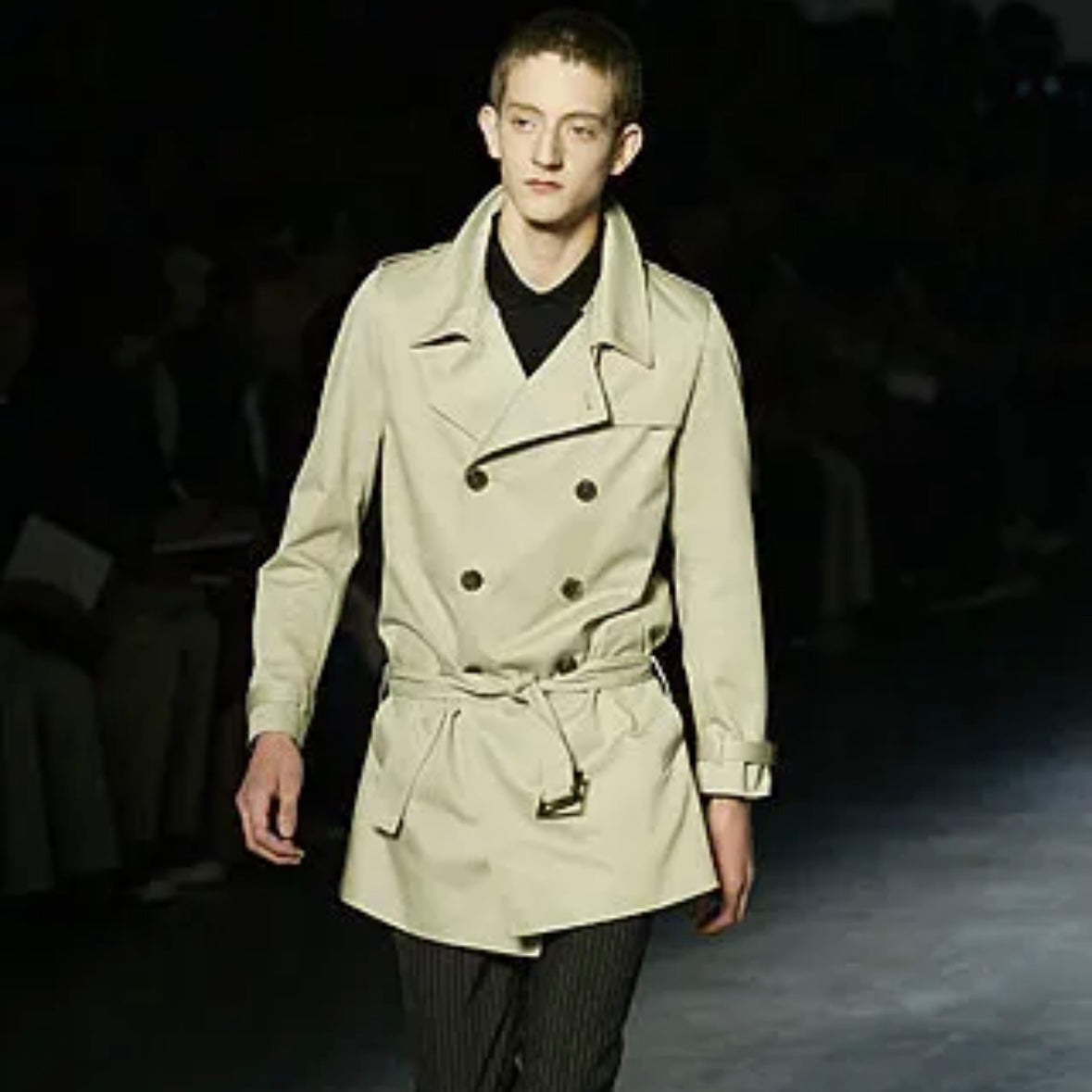 Dior Homme Belted Chest Layer Trench Coat - SS06