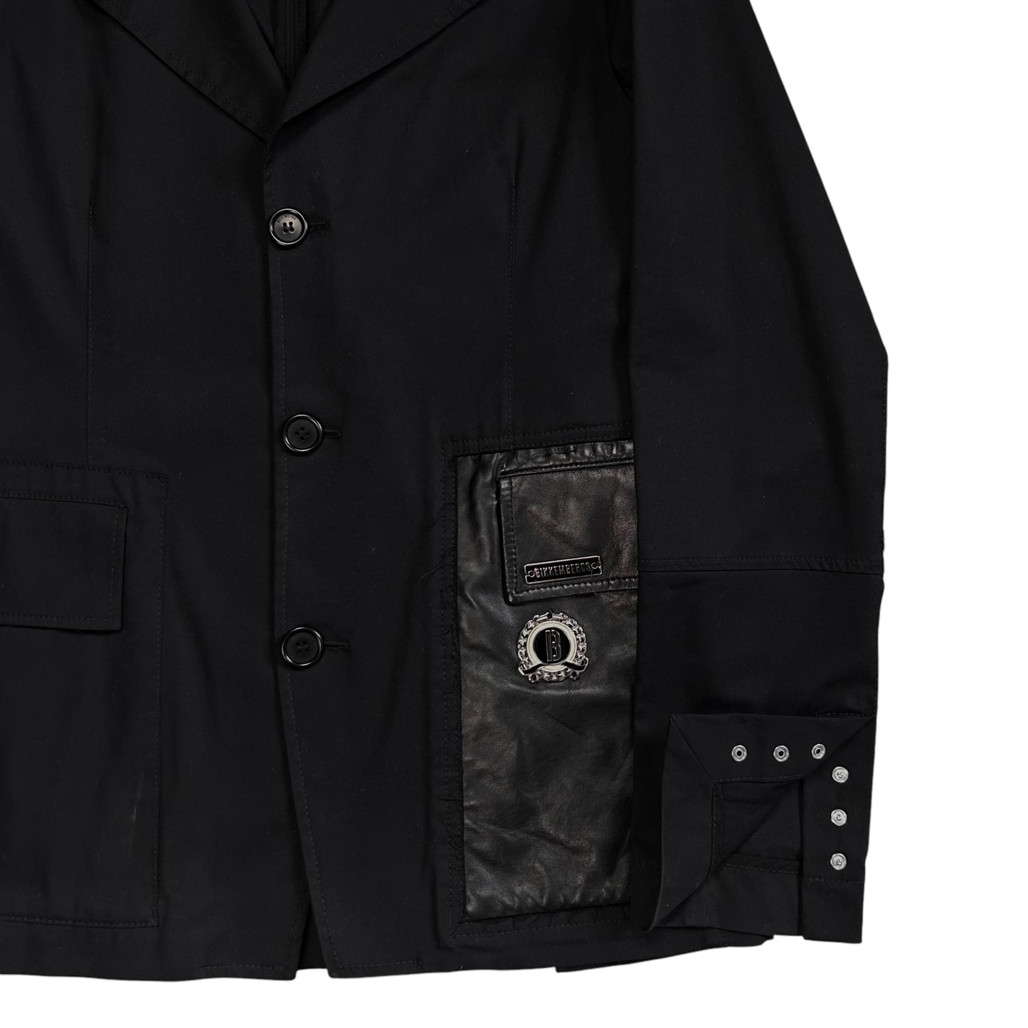 Dirk Bikkembergs Leather Pocket Blazer