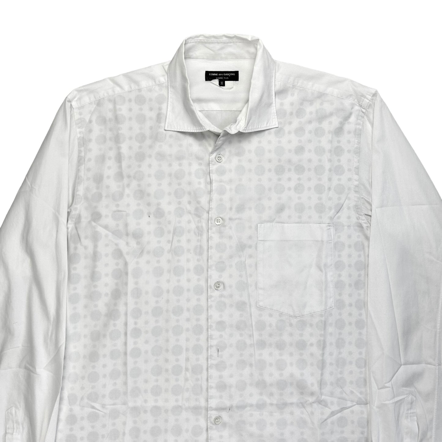 Comme des Garcons Homme Plus Reversed Polka Dot Print Shirt - SS09