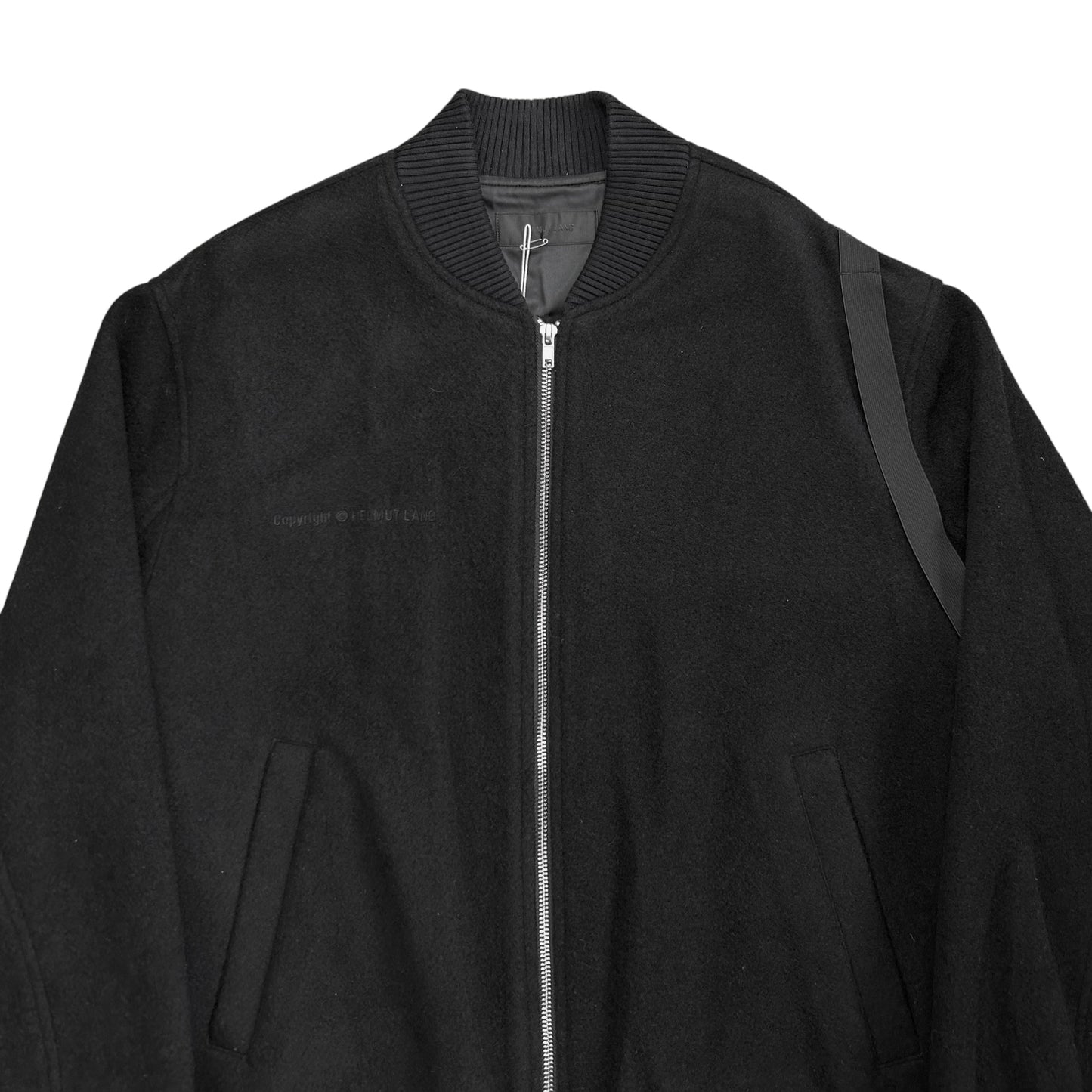 Helmut Lang Bondage Strap Wool Bomber Jacket - AW22
