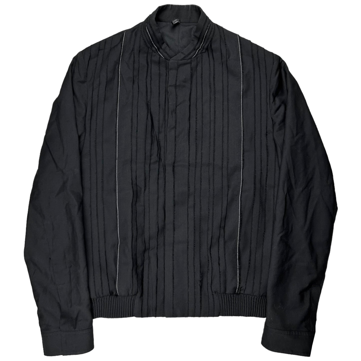 Dior Homme Fringed Plissee Layer Bomber Jacket - SS12