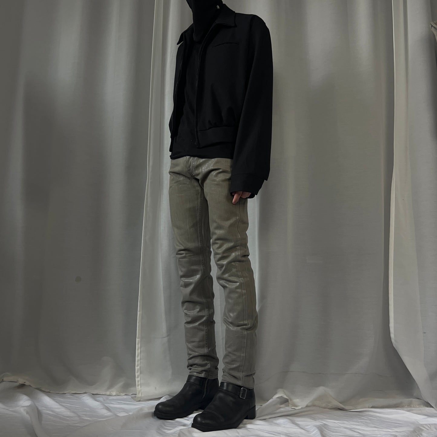 RAF by Raf Simons Waxed Slim Jeans