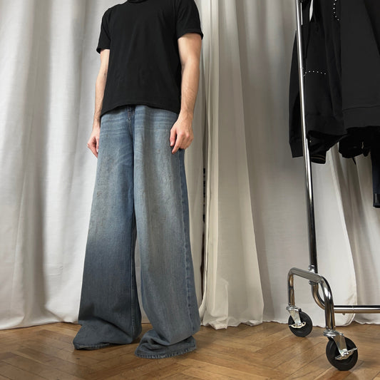 MM6 Maison Margiela Wide Dirt Wash Jeans - SS22