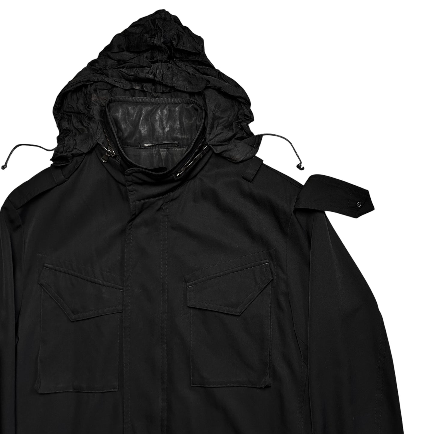 Ys Yohji Yamamoto Gabardine Cargo Field Jacket - AW18