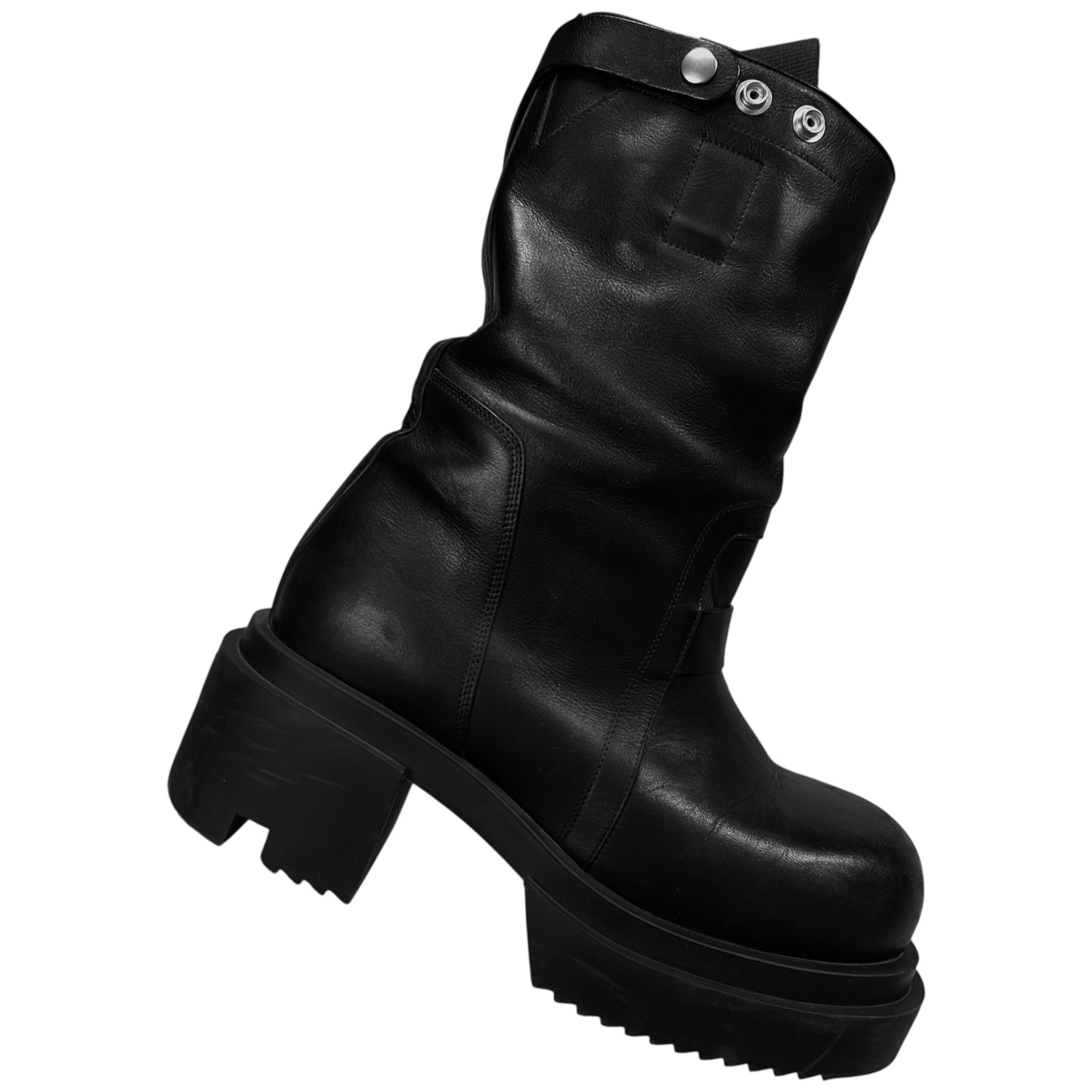 Rick Owens Bogun Pull On Snap Boots - AW24
