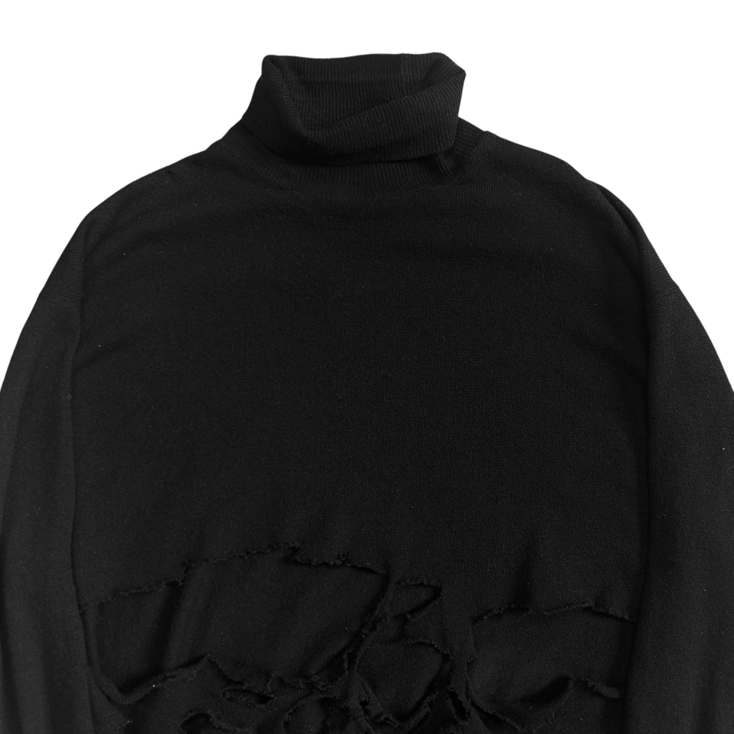 Comme des Garcons Homme Destroyed Turtleneck Sweater - AW04