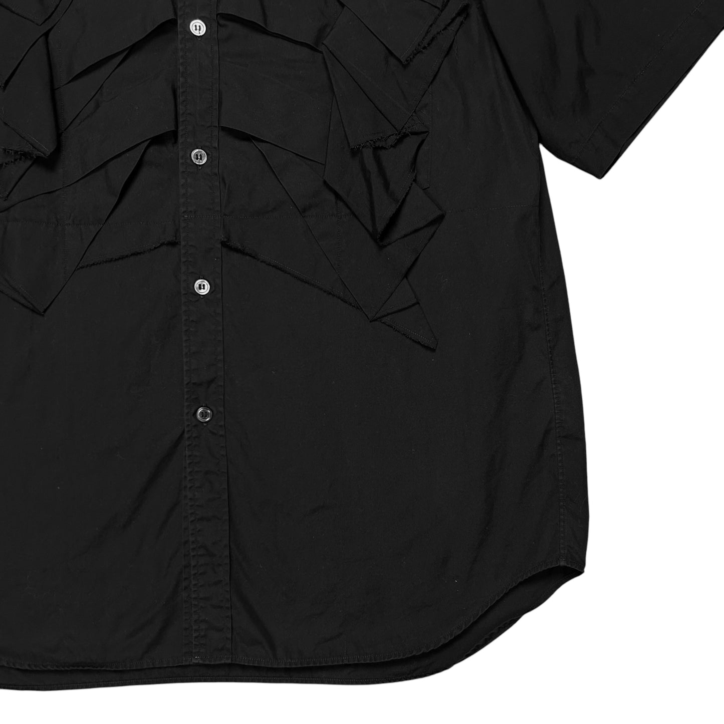 Comme des Garcons Homme Plus Patchwork Ruffle Shirt - SS21
