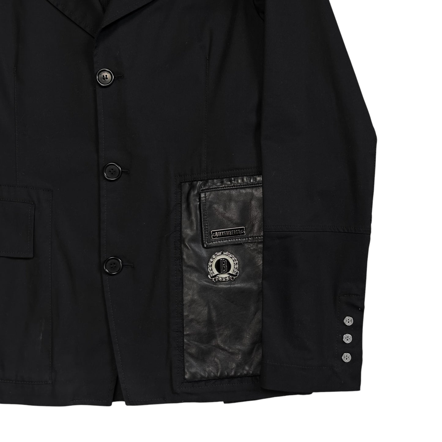 Dirk Bikkembergs Leather Pocket Blazer