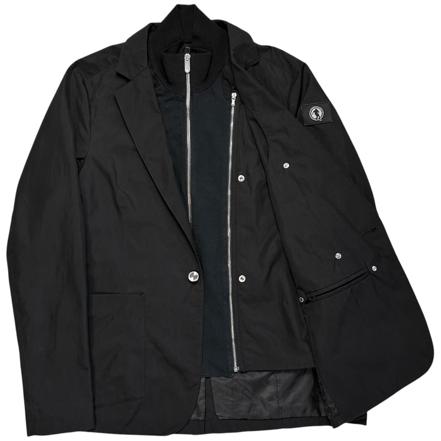 Dirk Bikkembergs Zip Layered Blazer