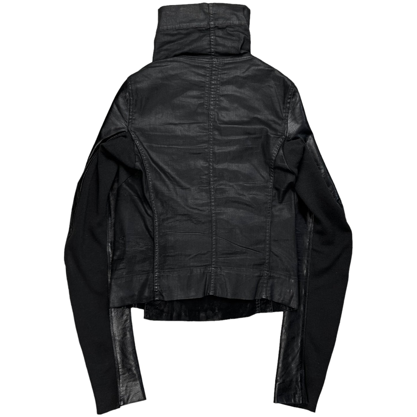 Rick Owens DRKSHDW Waxed Leather Sleeve Jacket