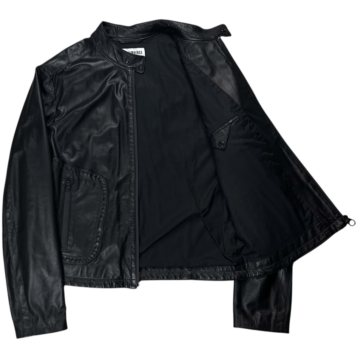 Dirk Bikkembergs Lamb Leather Cafe Racer Jacket - AW12