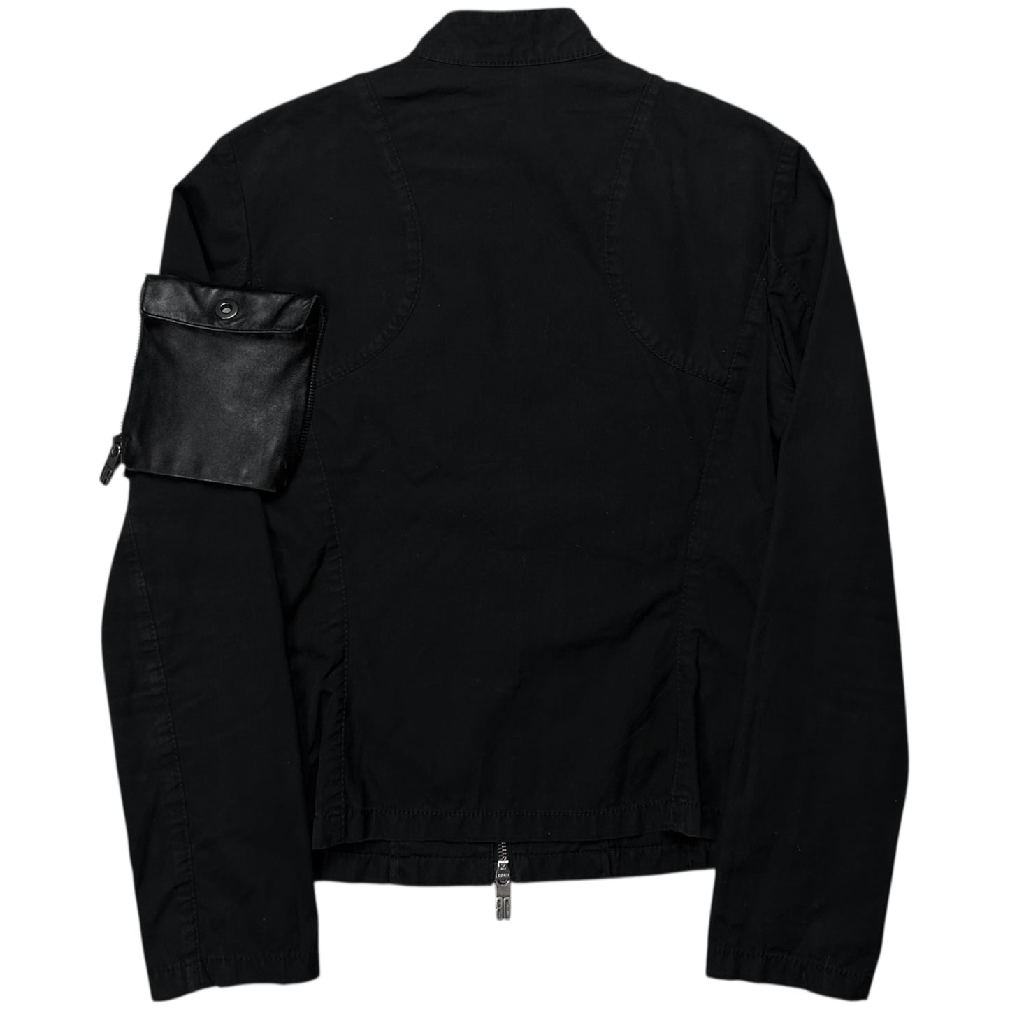Dirk Bikkembergs Detachable Leather Pocket Work Jacket