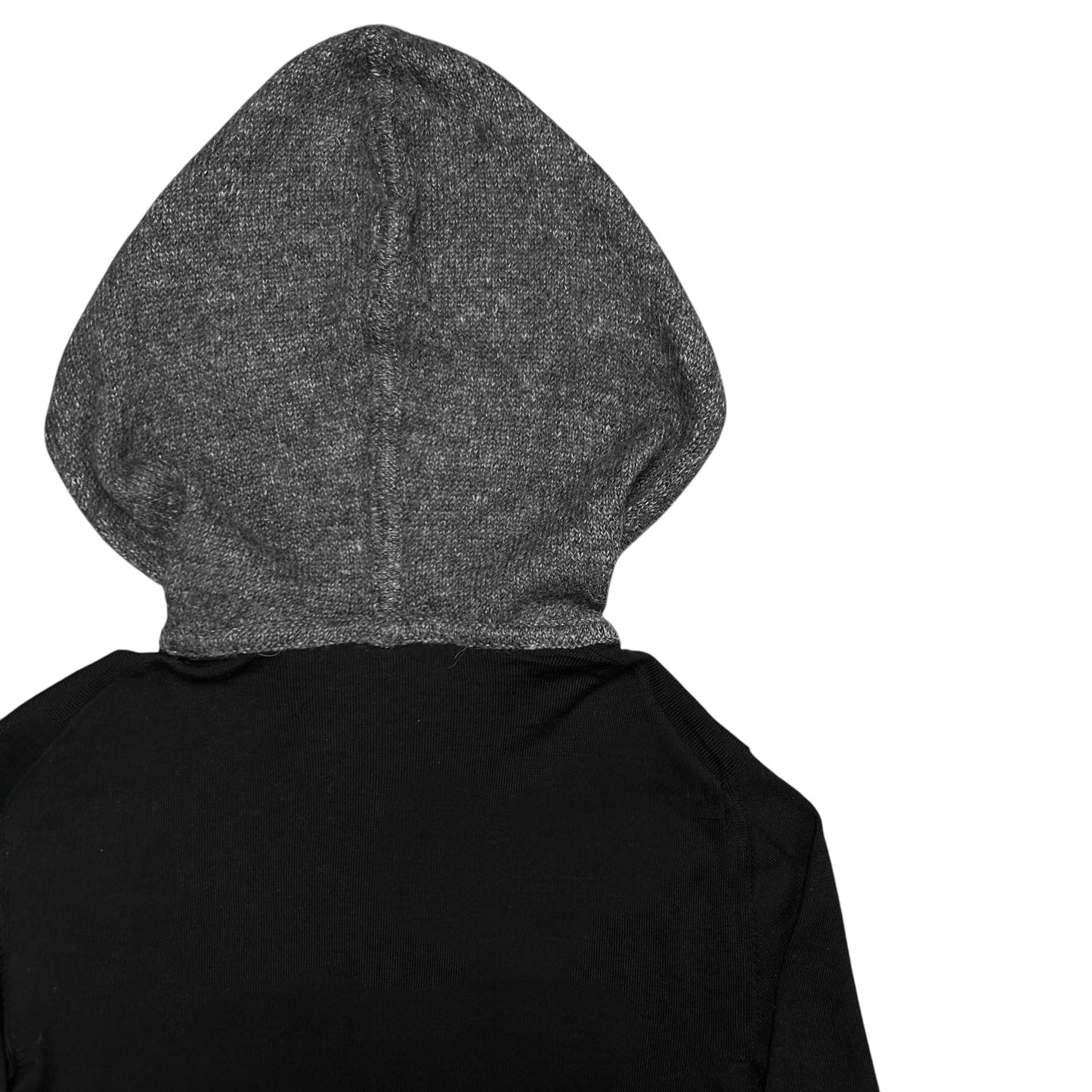 Dior Homme Contrasted Alpaca Knit Hoodie - AW14