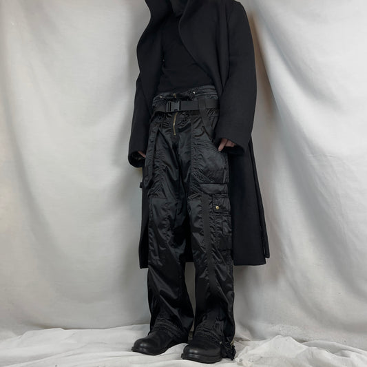 Jean Paul Gaultier Wide Parachute Bondage Nylon Pants - AW03