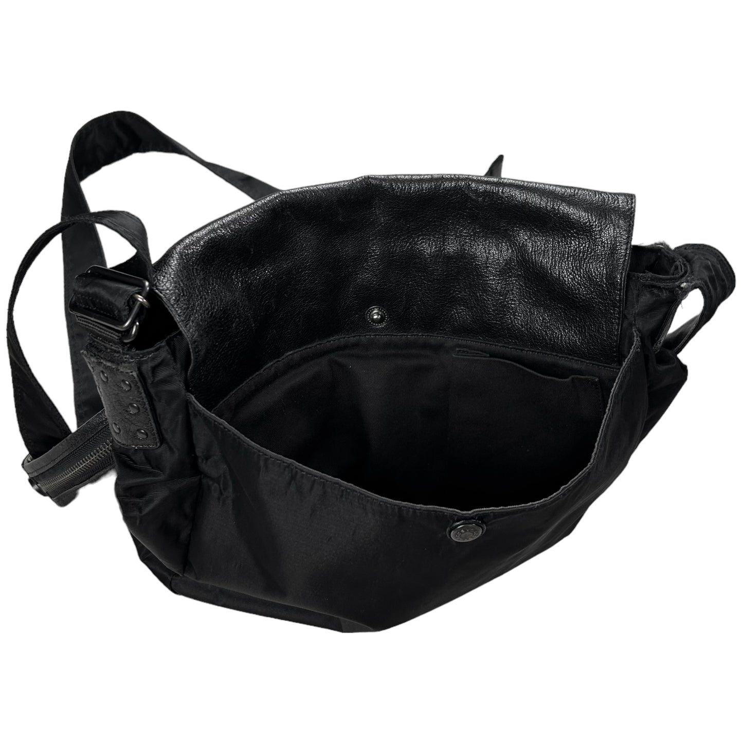 Y’Saccs Yohji Yamamoto Leather Flap Messenger Bag