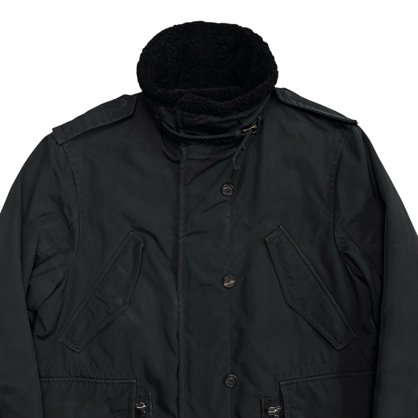 Prada Sheep Fur Collar Parka