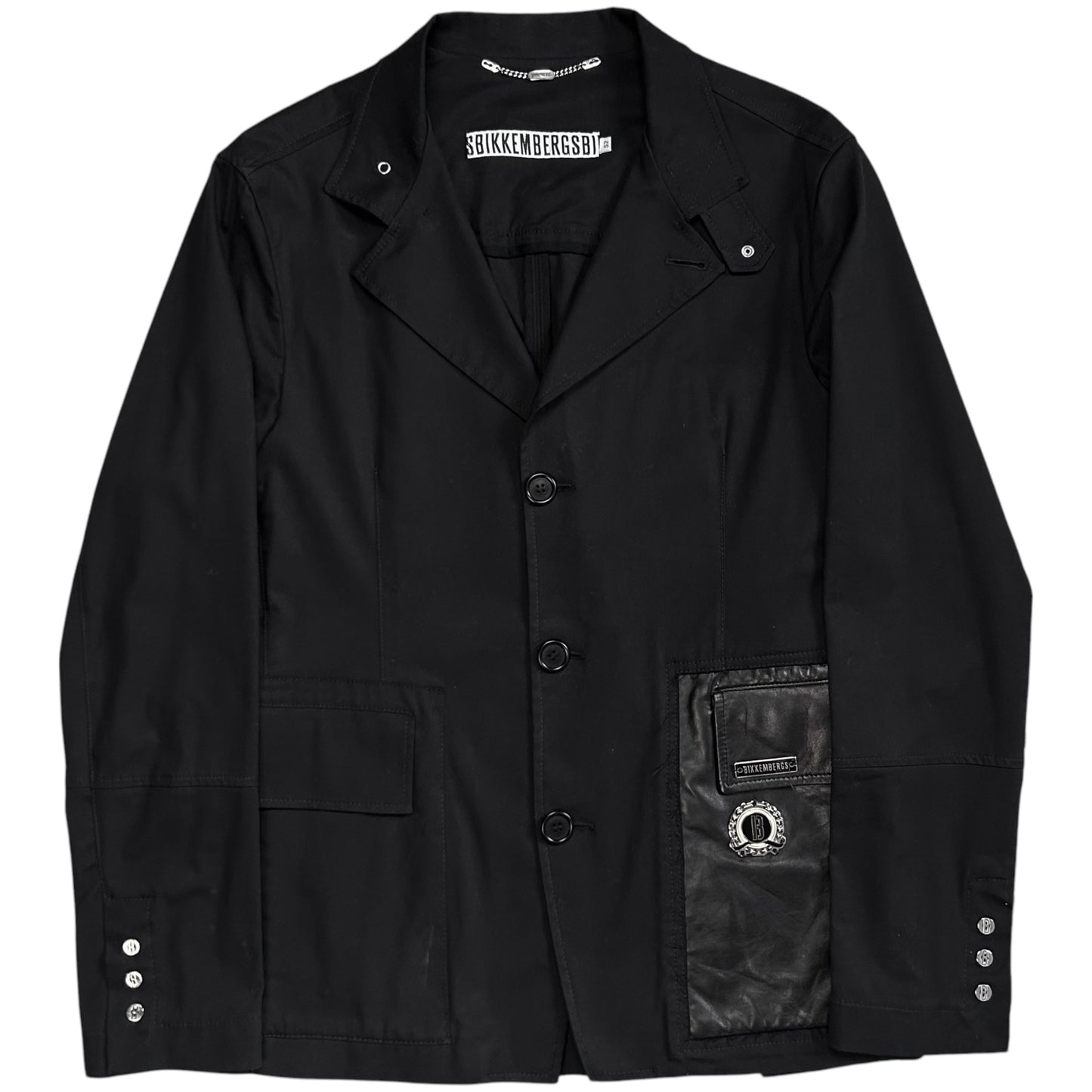 Dirk Bikkembergs Leather Pocket Blazer
