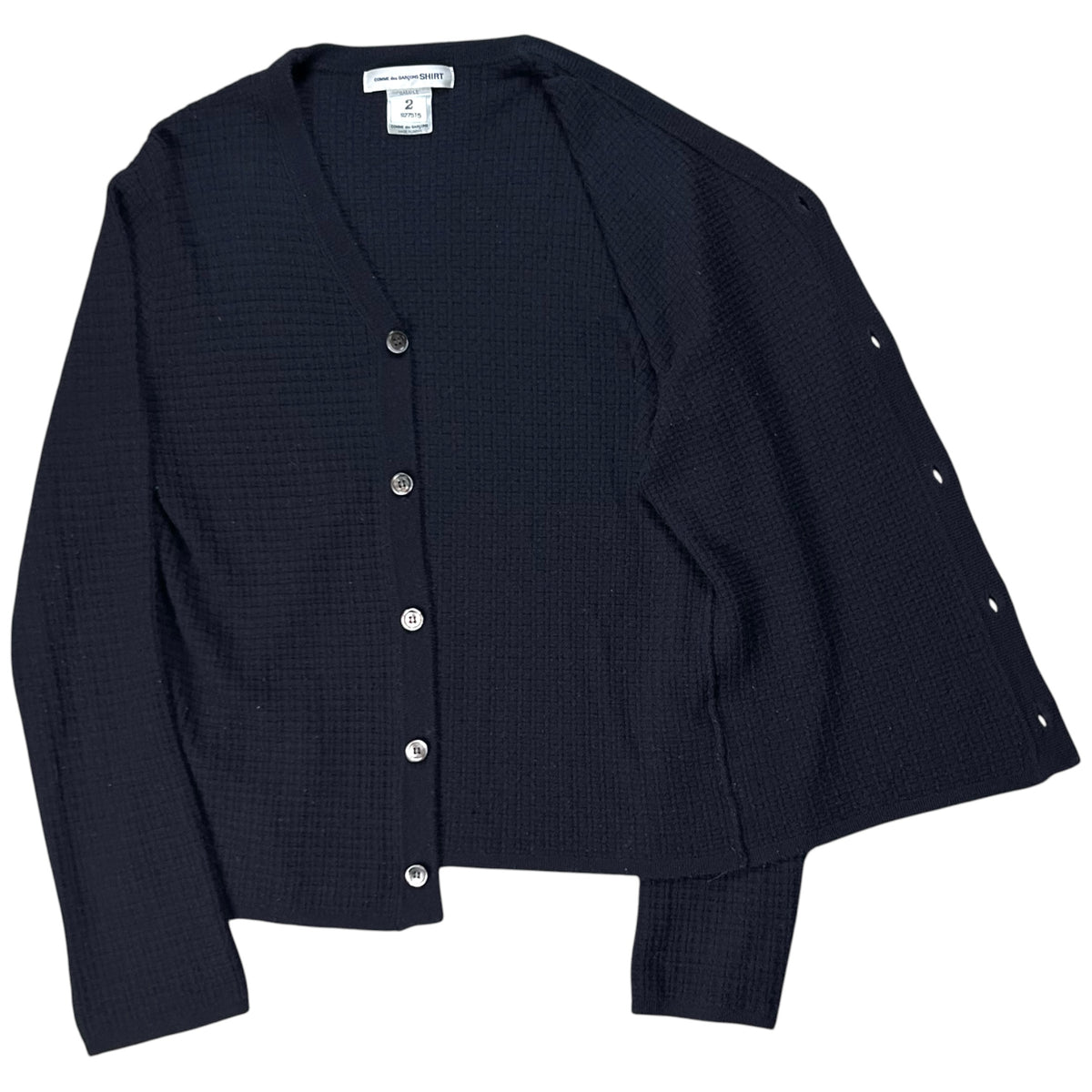 Comme des Garcons Shirt Waffle Knit Sample Cardigan