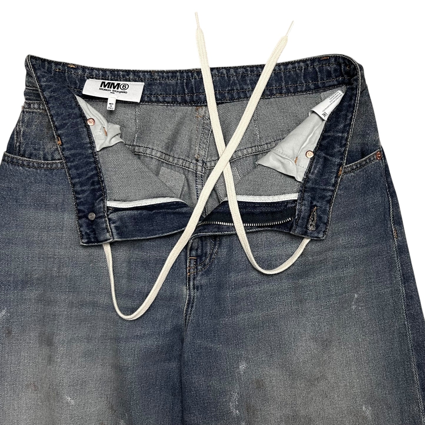 MM6 Maison Margiela Wide Dirt Wash Jeans - SS22