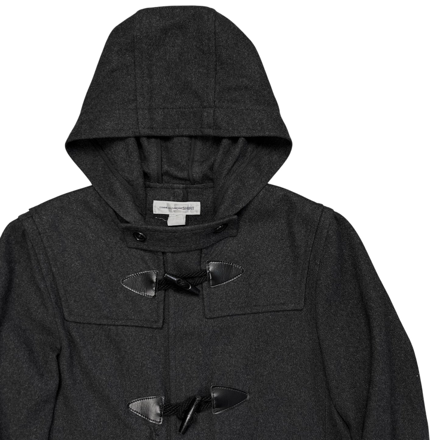 Comme des Garcons Shirt Hooded Duffle Wool Jacket - AW17