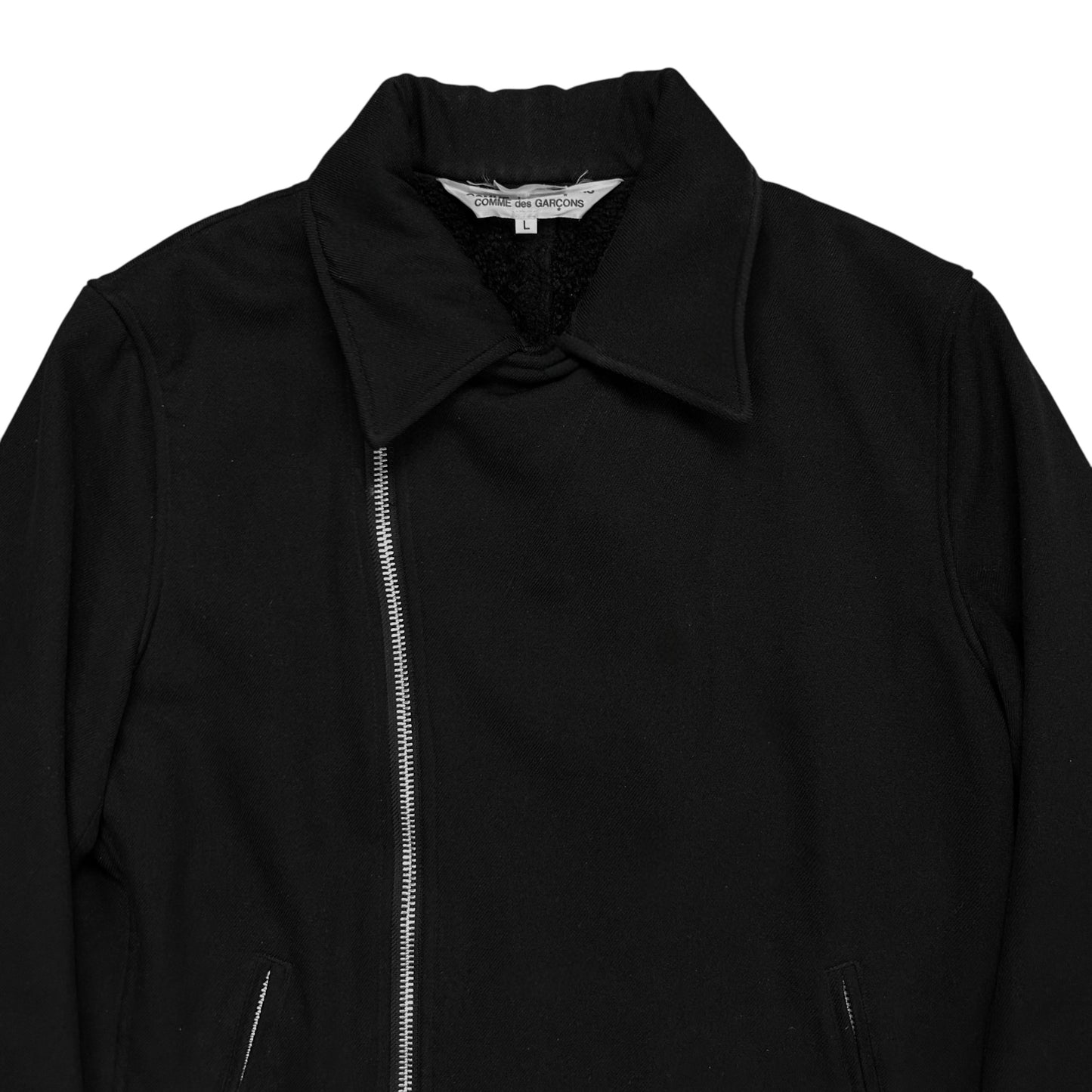 Comme des Garcons Sherpa Lined Wool Biker Jacket