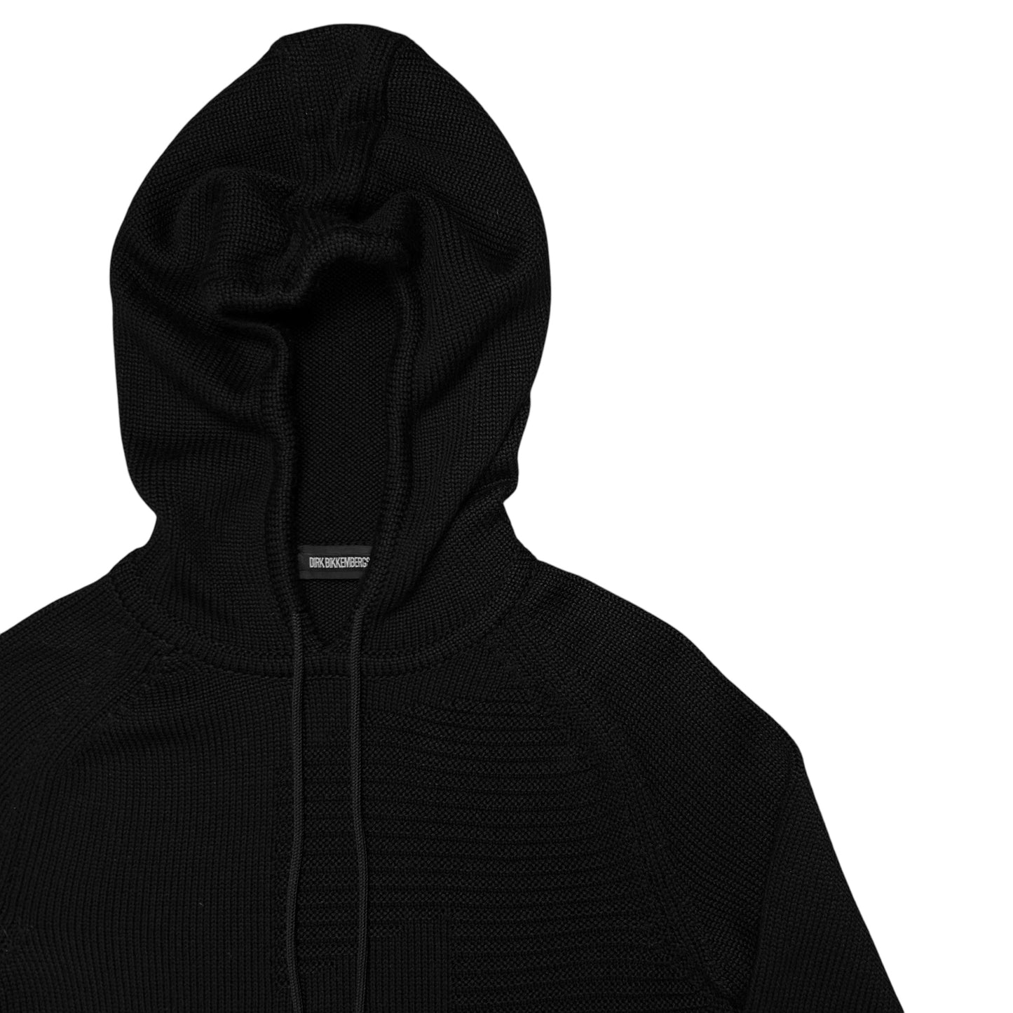 Dirk Bikkembergs Dual Textured Knit Hoodie