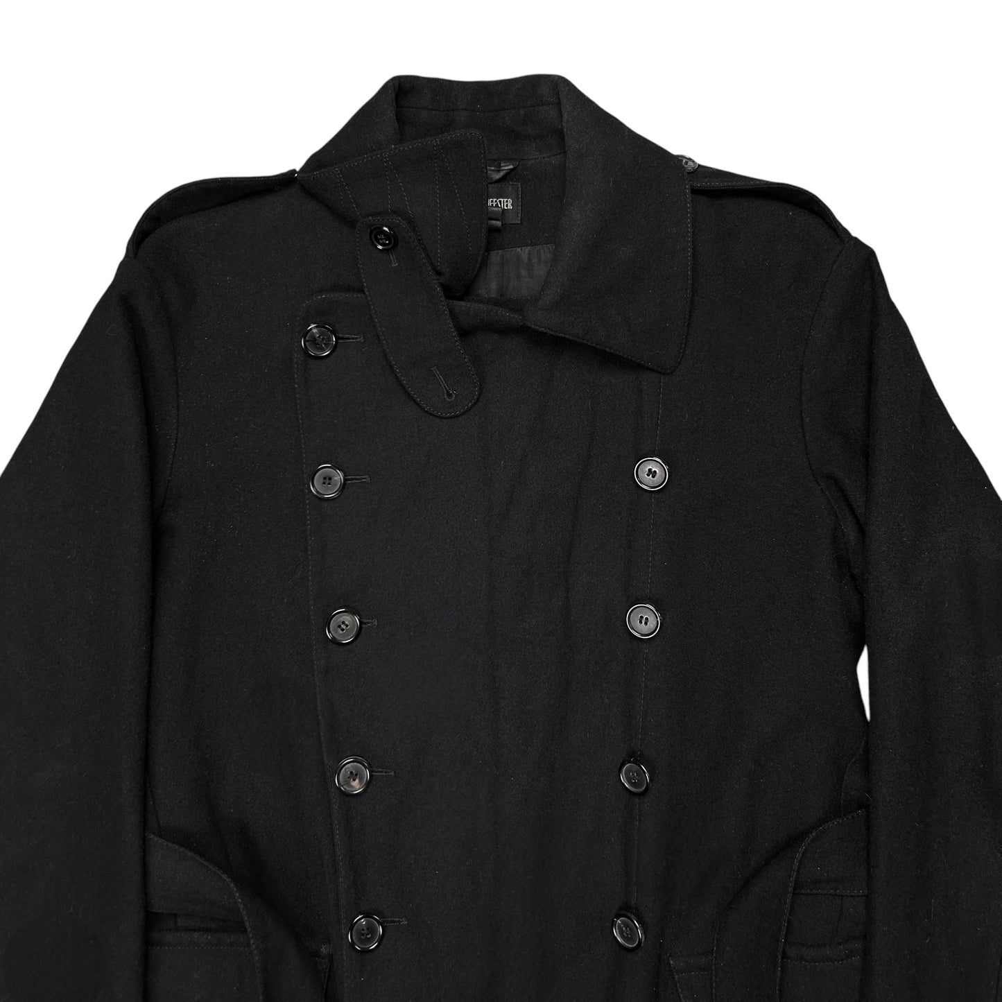 Ann Demeulemeester Belted Caban Wool Jacket
