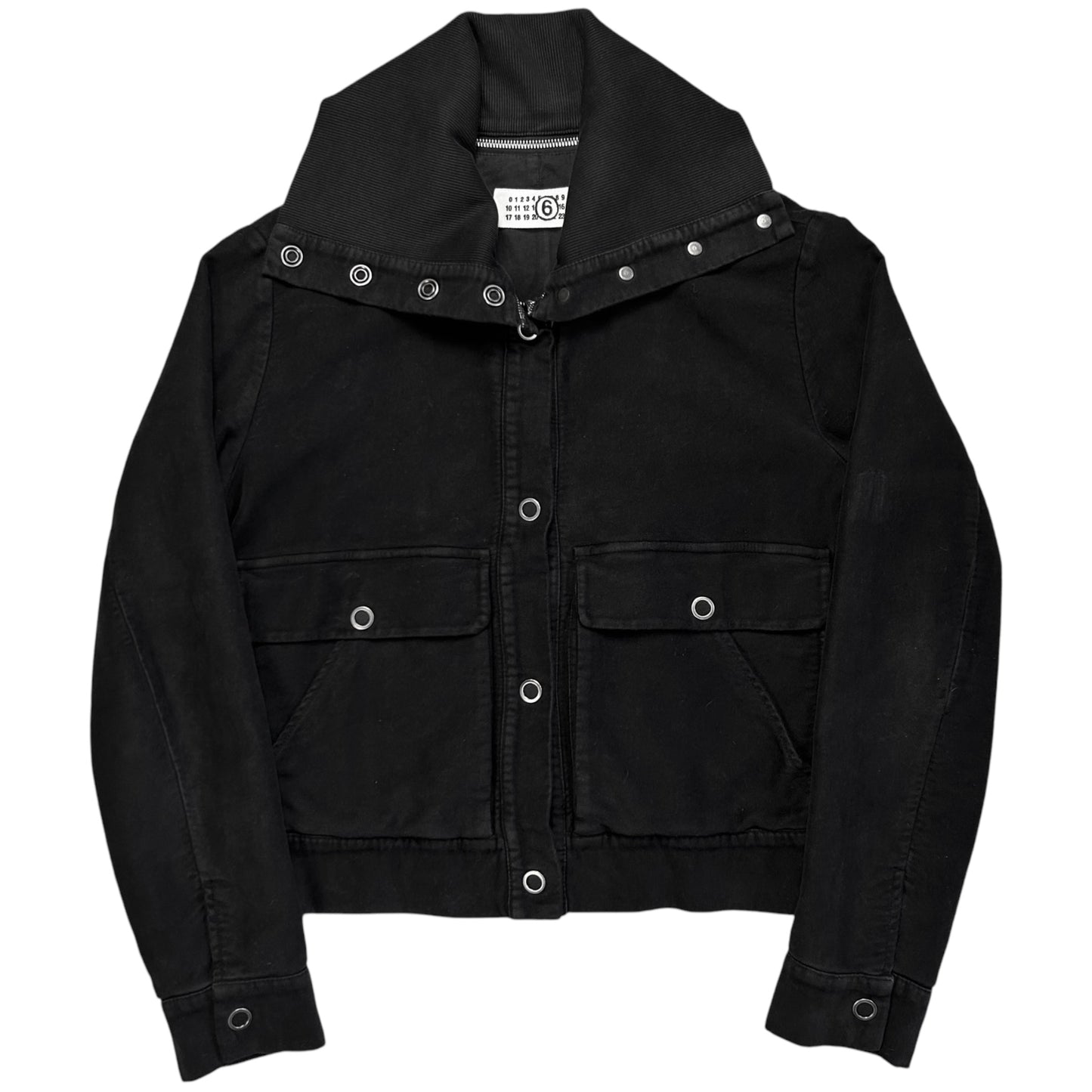 Maison Martin Margiela Zipped High Neck Snap Bomber Jacket - AW05