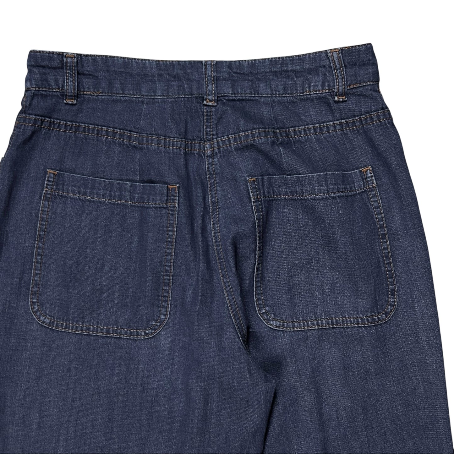 Dries Van Noten Wide Contrast Stitch Jeans