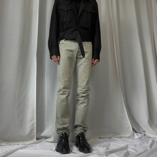 Dior Homme Silver Overdye Slim Jeans - SS06