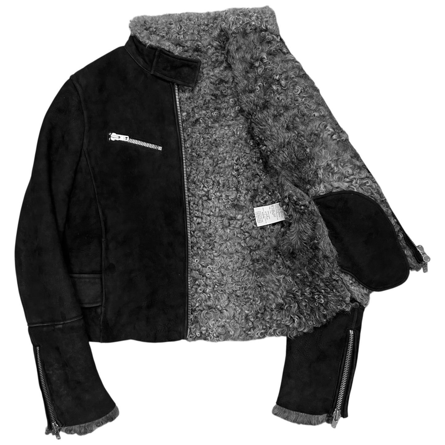 MM6 Maison Martin Margiela Shearling Moto Jacket - AW14