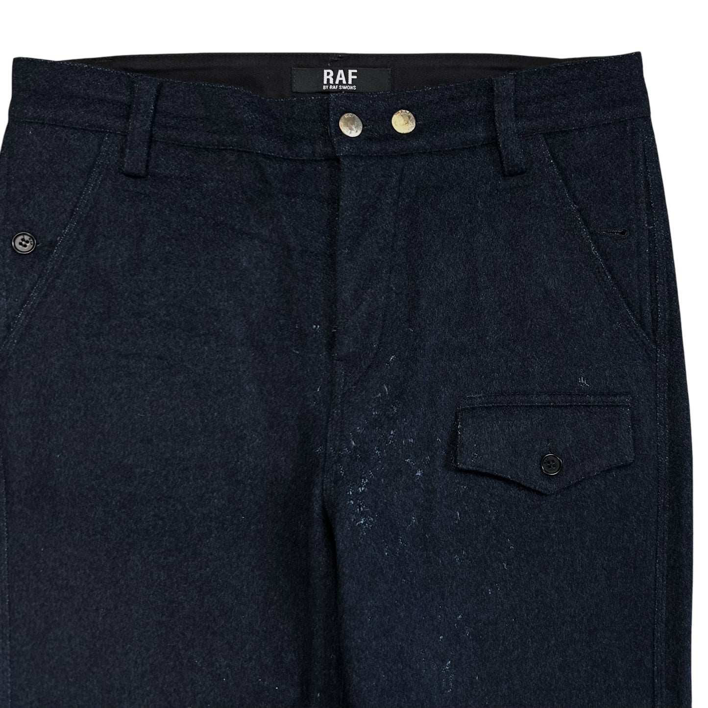 RAF by Raf Simons Cargo Pocket Wool Pants - AW08